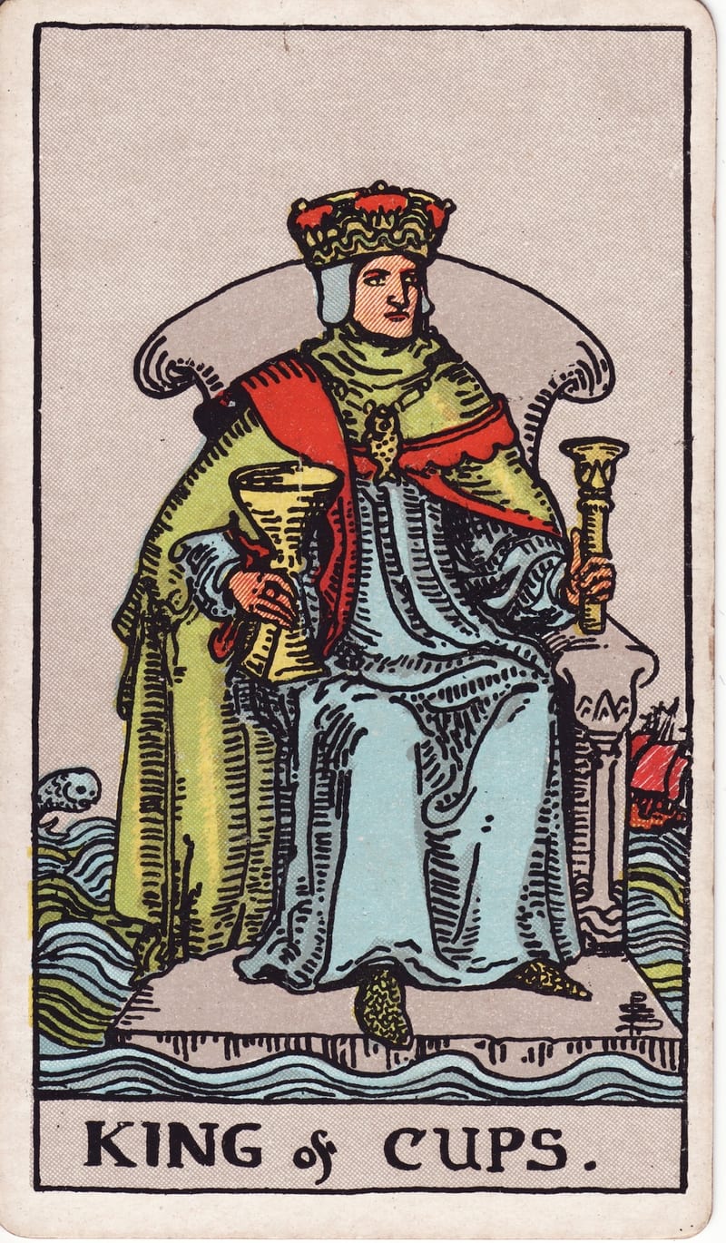 King of Cups, a Minor Arcana card in the Rider-Waite-Smith tarot deck