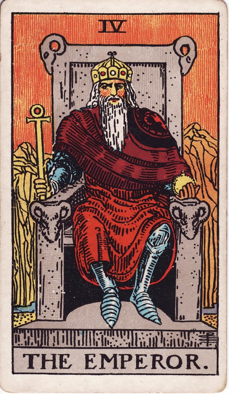 The Emperor, card IV of the Major Arcana in the Rider-Waite-Smith tarot deck