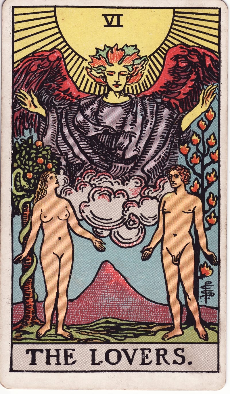 The Lovers, card VI of the Major Arcana in the Rider-Waite-Smith tarot deck