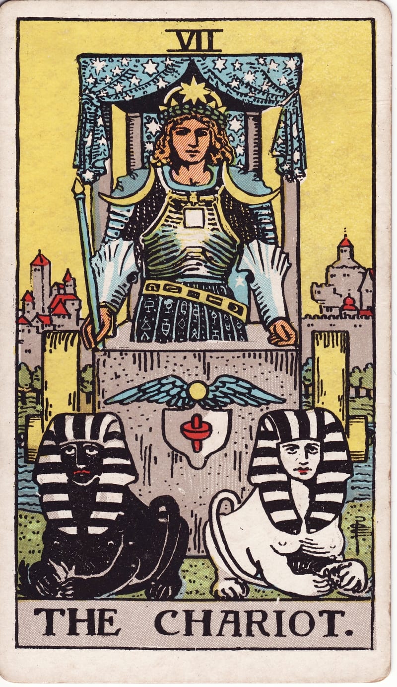 The Chariot, card VII of the Major Arcana in the Rider-Waite-Smith tarot deck