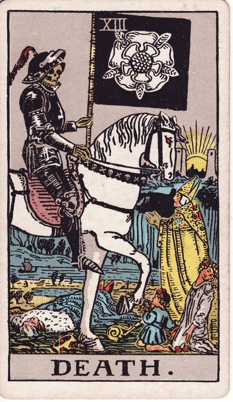 Death, card XIII of the Major Arcana in the Rider-Waite-Smith tarot deck