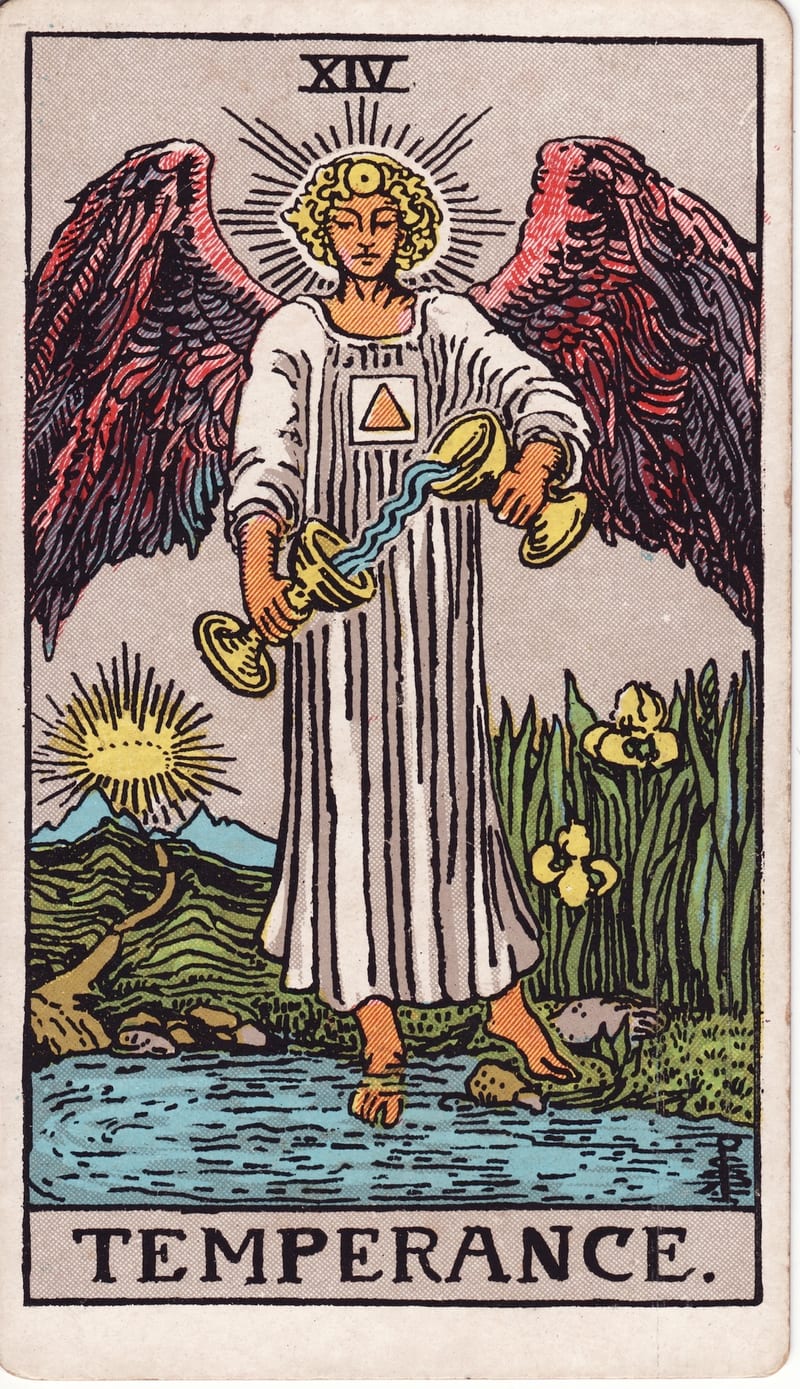 Temperance, card XIV of the Major Arcana in the Rider-Waite-Smith tarot deck