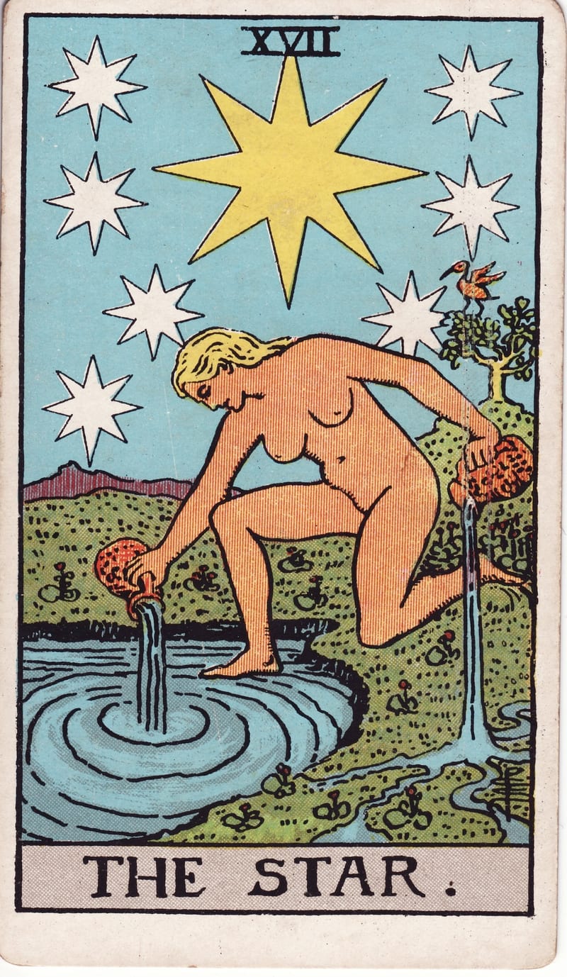 The Star, card XVII of the Major Arcana in the Rider-Waite-Smith tarot deck